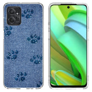 Paw Footprints Print Slim Cover For Motorola Moto G (Power, Stylus, Play, 5G), Print in USA