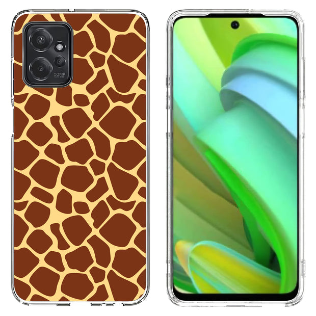 Giraffe Spot Print Slim Cover For Motorola Moto G (Power, Stylus, Play, 5G), Print in USA