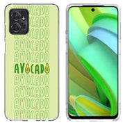 Avocado Text  Print Slim Cover For Motorola Moto G (Power, Stylus, Play, 5G), Print in USA