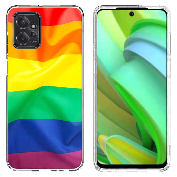 Rainbow LGBTQ Print Slim Cover For Motorola Moto G (Power, Stylus, Play, 5G), Print in USA