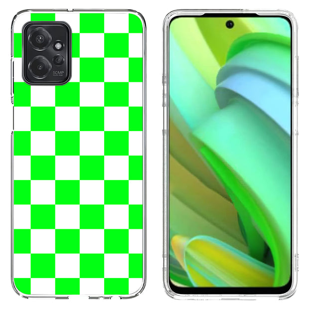 Bright Checker Print Slim Cover For Motorola Moto G (Power, Stylus, Play, 5G), Print in USA