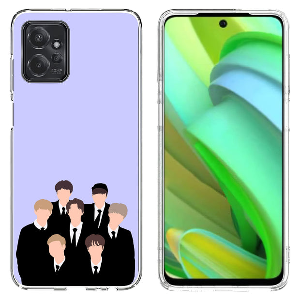 BTS KPOP 10 Print Slim Cover For Motorola Moto G (Power, Stylus, Play, 5G), Print in USA