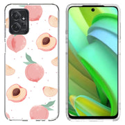 Juicy Peach Print Slim Cover For Motorola Moto G (Power, Stylus, Play, 5G), Print in USA