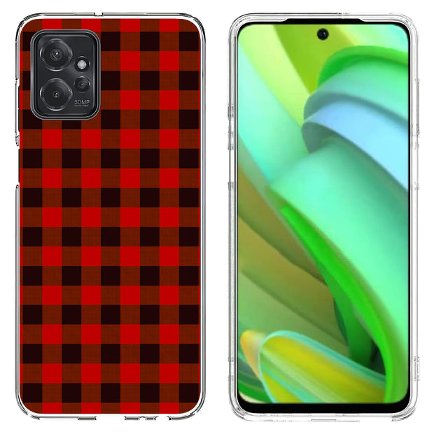 Classic Plaid Print Slim Cover For Motorola Moto G (Power, Stylus, Play, 5G), Print in USA