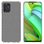 Black Gingham Print Slim Cover For Motorola Moto G (Power, Stylus, Play, 5G), Print in USA