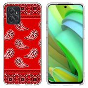 Red Bandana Print Slim Cover For Motorola Moto G (Power, Stylus, Play, 5G), Print in USA