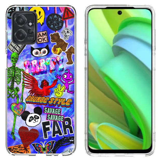 Grunge Style 1 Print Slim Cover For Motorola Moto G (Power, Stylus, Play, 5G), Print in USA