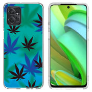 Marijuana Blue Print Slim Cover For Motorola Moto G (Power, Stylus, Play, 5G), Print in USA