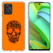 Skull Flower Print Slim Cover For Motorola Moto G (Power, Stylus, Play, 5G), Print in USA