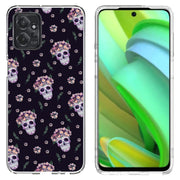 Skull Floral 1 Print Slim Cover For Motorola Moto G (Power, Stylus, Play, 5G), Print in USA