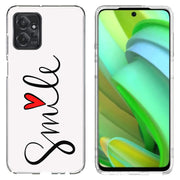 Smile Red Heart Print Slim Cover For Motorola Moto G (Power, Stylus, Play, 5G), Print in USA