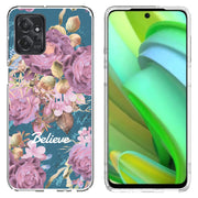 Believe Flowers Print Slim Cover For Motorola Moto G (Power, Stylus, Play, 5G), Print in USA