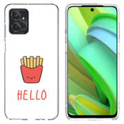 Hello Fries Print Slim Cover For Motorola Moto G (Power, Stylus, Play, 5G), Print in USA