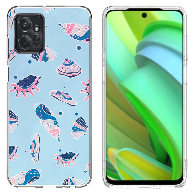 SeaShells Clams Print Slim Cover For Motorola Moto G (Power, Stylus, Play, 5G), Print in USA