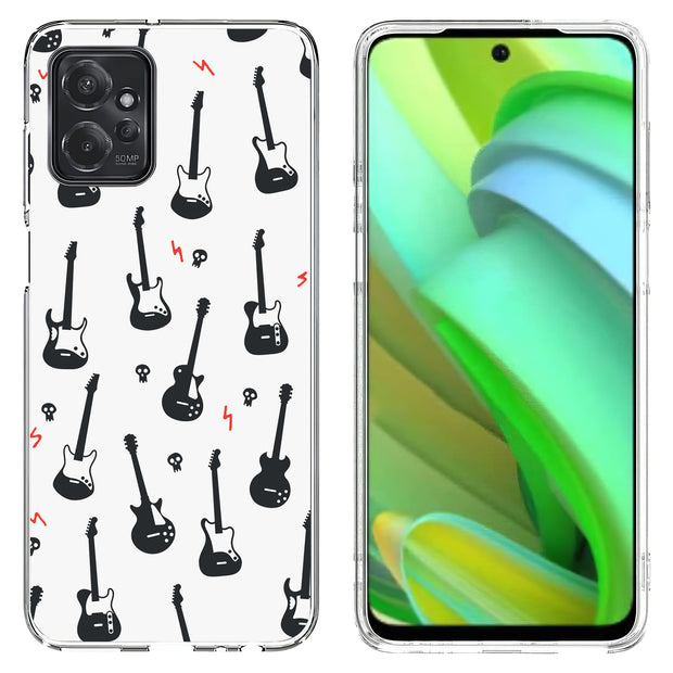 Rock Guitar Print Slim Cover For Motorola Moto G (Power, Stylus, Play, 5G), Print in USA