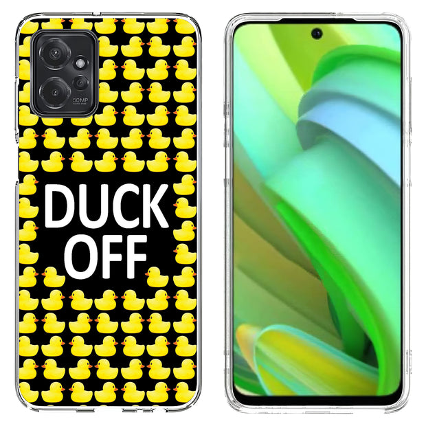 Duck OFF Print Slim Cover For Motorola Moto G (Power, Stylus, Play, 5G), Print in USA