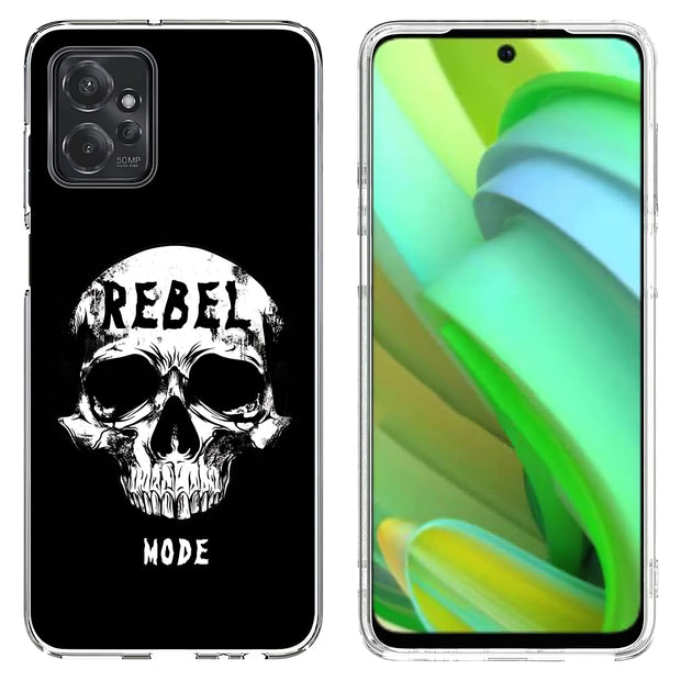 Rebel Skull Print Slim Cover For Motorola Moto G (Power, Stylus, Play, 5G), Print in USA