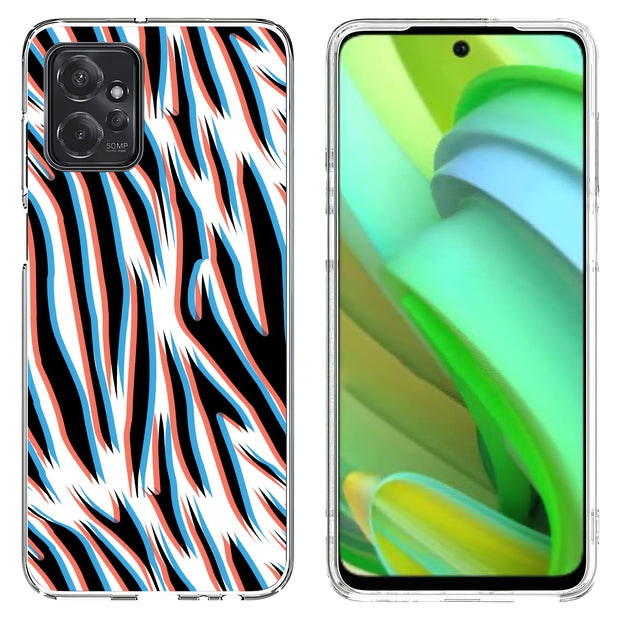 3D Zebra 3 Print Slim Cover For Motorola Moto G (Power, Stylus, Play, 5G), Print in USA