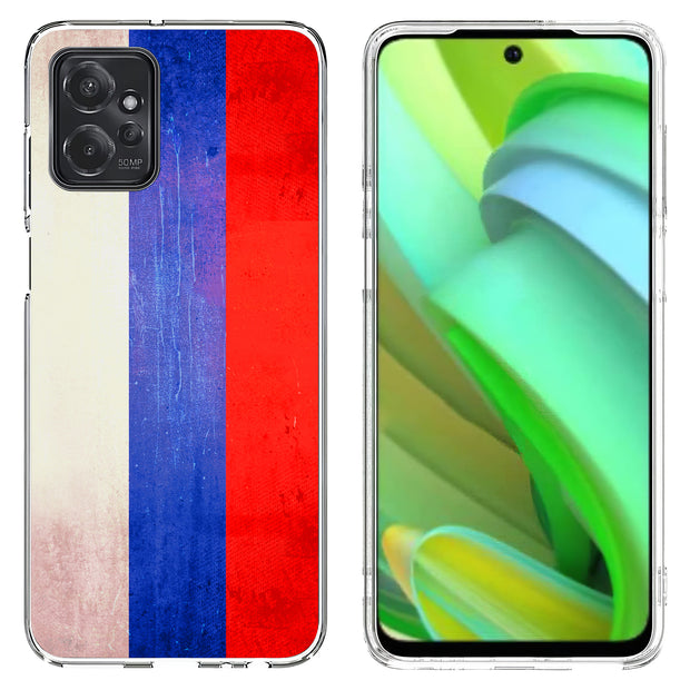 Old Flag Russia Print Slim Cover For Motorola Moto G (Power, Stylus, Play, 5G), Print in USA