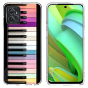 Rainbow Piano Print Slim Cover For Motorola Moto G (Power, Stylus, Play, 5G), Print in USA