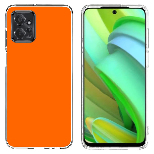 Vivid Orange Print Slim Cover For Motorola Moto G (Power, Stylus, Play, 5G), Print in USA