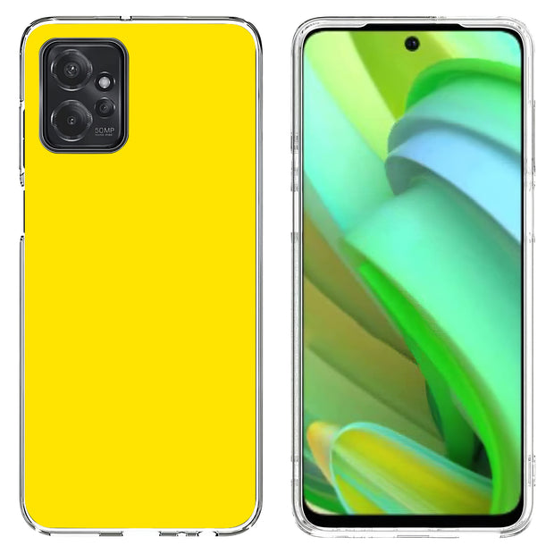 Yellow Print Slim Cover For Motorola Moto G (Power, Stylus, Play, 5G), Print in USA