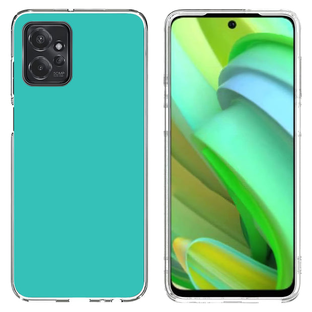 Cyan Green Print Slim Cover For Motorola Moto G (Power, Stylus, Play, 5G), Print in USA