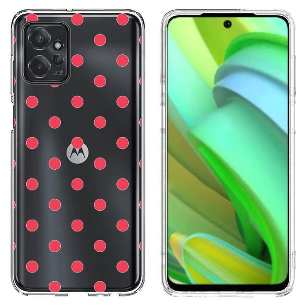 Dots Clear Print Slim Cover For Motorola Moto G (Power, Stylus, Play, 5G), Print in USA