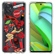 Fashion Collage Print Slim Cover For Motorola Moto G (Power, Stylus, Play, 5G), Print in USA