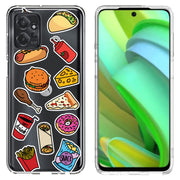 Food Collage Print Slim Cover For Motorola Moto G (Power, Stylus, Play, 5G), Print in USA