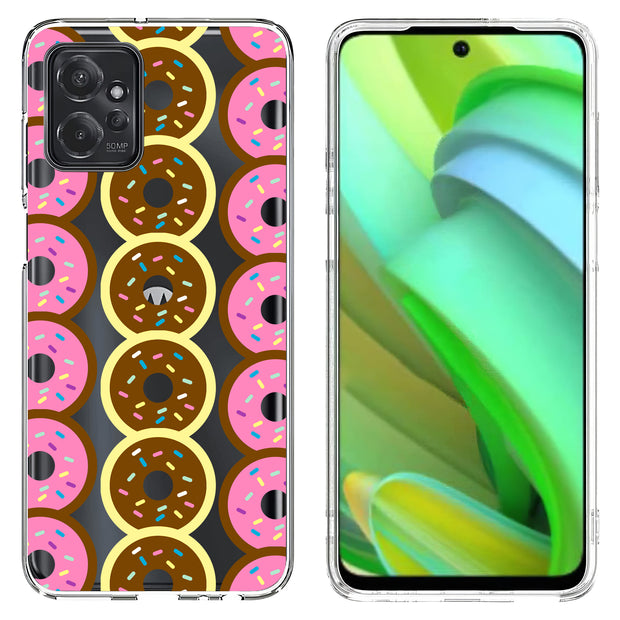 Donuts Print Slim Cover For Motorola Moto G (Power, Stylus, Play, 5G), Print in USA