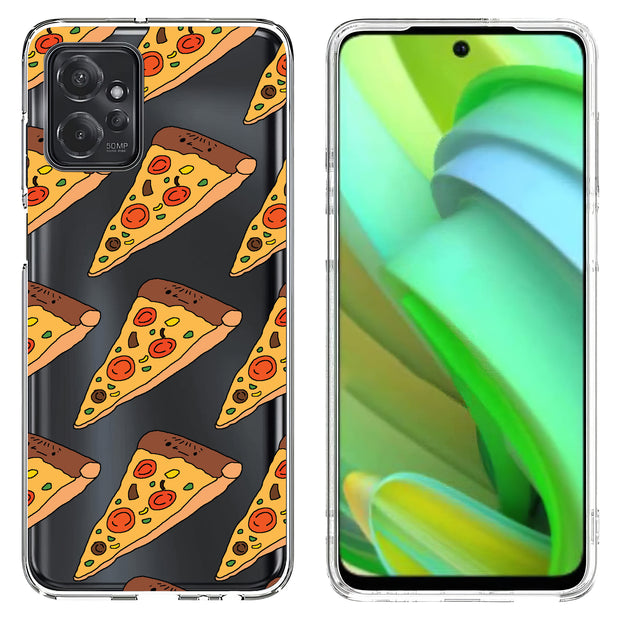 Pizza Print Slim Cover For Motorola Moto G (Power, Stylus, Play, 5G), Print in USA