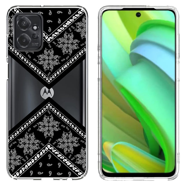 Black Bandana 1 Print Slim Cover For Motorola Moto G (Power, Stylus, Play, 5G), Print in USA