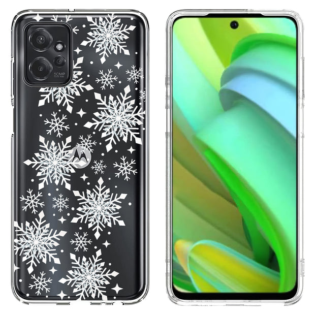 Snowflake 2 Print Slim Cover For Motorola Moto G (Power, Stylus, Play, 5G), Print in USA