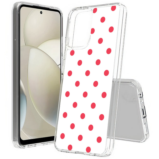 Dots White Print Slim Cover For Motorola Moto G (Power, Stylus, Play, 5G), Print in USA