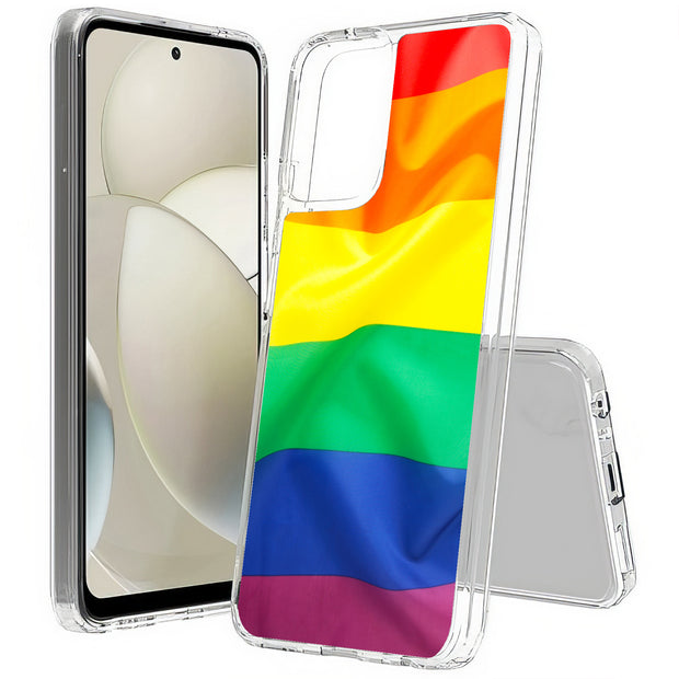 Rainbow LGBTQ Print Slim Cover For Motorola Moto G (Power, Stylus, Play, 5G), Print in USA