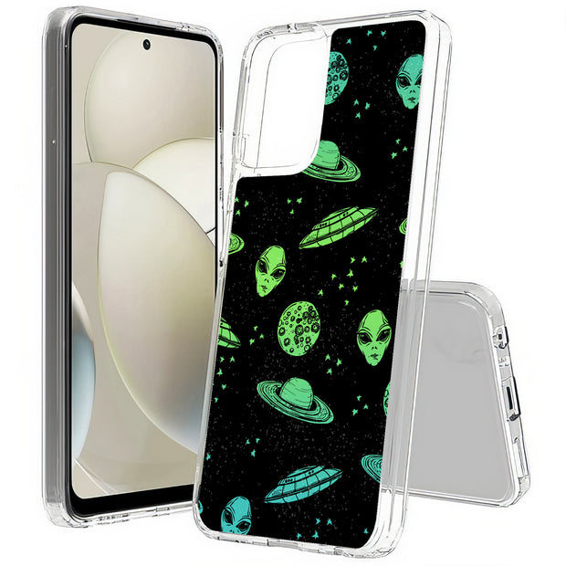 Space Alien Print Slim Cover For Motorola Moto G (Power, Stylus, Play, 5G), Print in USA