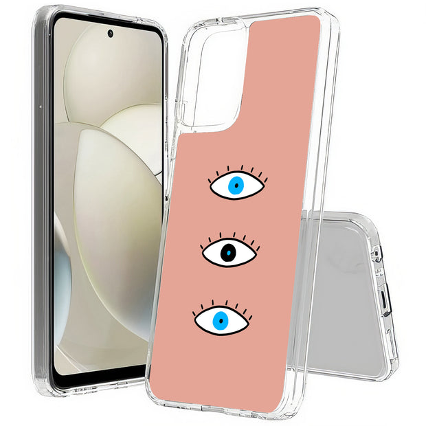 Evil Eye Blue Print Slim Cover For Motorola Moto G (Power, Stylus, Play, 5G), Print in USA