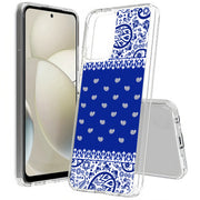 Paisley Blue Print Slim Cover For Motorola Moto G (Power, Stylus, Play, 5G), Print in USA