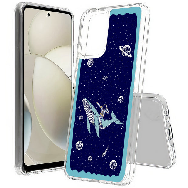 Space Whale 5 Print Slim Cover For Motorola Moto G (Power, Stylus, Play, 5G), Print in USA