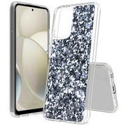 Silver Sparkles Print Slim Cover For Motorola Moto G (Power, Stylus, Play, 5G), Print in USA