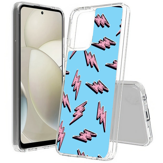 Lightning Shape Print Slim Cover For Motorola Moto G (Power, Stylus, Play, 5G), Print in USA