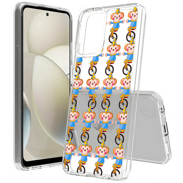 Circus Monkey Print Slim Cover For Motorola Moto G (Power, Stylus, Play, 5G), Print in USA