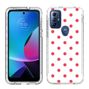 Dots White Print Slim Cover For Motorola Moto G (Power, Stylus, Play, 5G), Print in USA