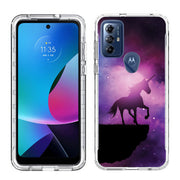 Unicorn Galaxy Print Slim Cover For Motorola Moto G (Power, Stylus, Play, 5G), Print in USA