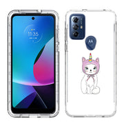 Unicorn Kitty Print Slim Cover For Motorola Moto G (Power, Stylus, Play, 5G), Print in USA