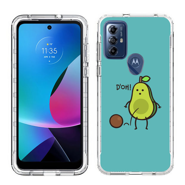 Funny Avocado 2 Print Slim Cover For Motorola Moto G (Power, Stylus, Play, 5G), Print in USA