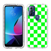 Bright Checker Print Slim Cover For Motorola Moto G (Power, Stylus, Play, 5G), Print in USA