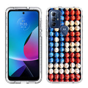 USA Baseball Print Slim Cover For Motorola Moto G (Power, Stylus, Play, 5G), Print in USA