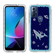 Space Whale 5 Print Slim Cover For Motorola Moto G (Power, Stylus, Play, 5G), Print in USA